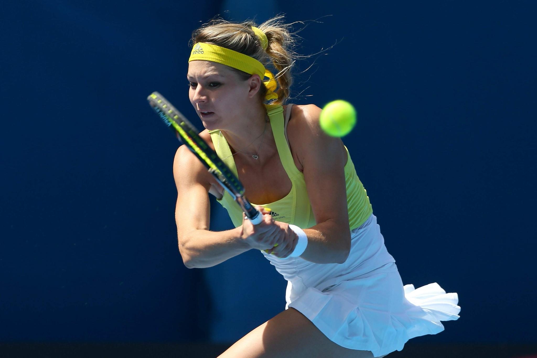 10P Maria Kirilenko flashing her white panties at the 2013 Australian Open