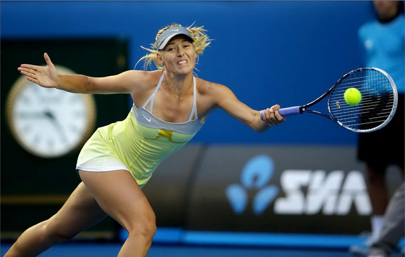 10P Maria Sharapova flashing her panties at the Australian Open in Melbourne