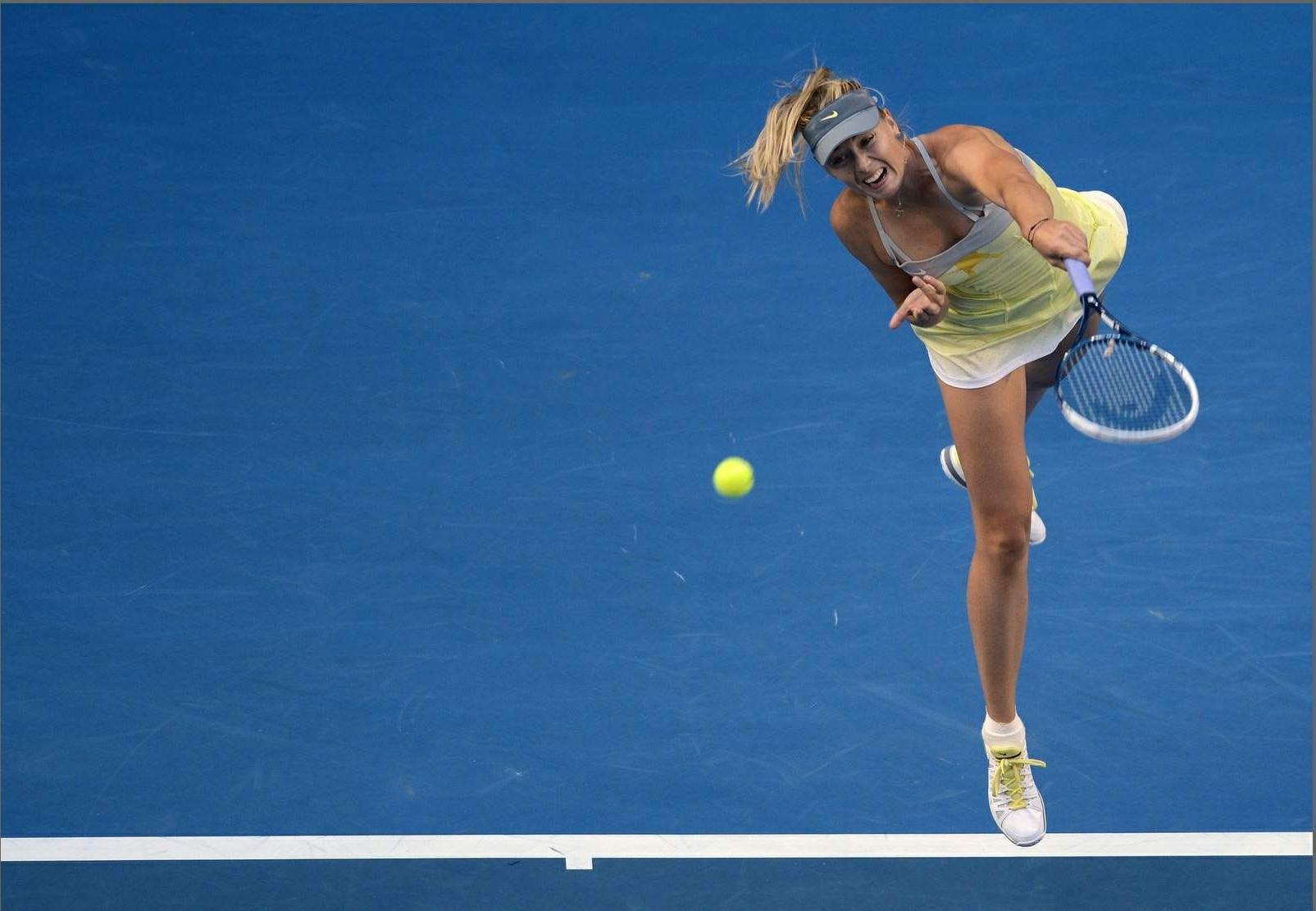 10P Maria Sharapova flashing her panties at the Australian Open in Melbourne