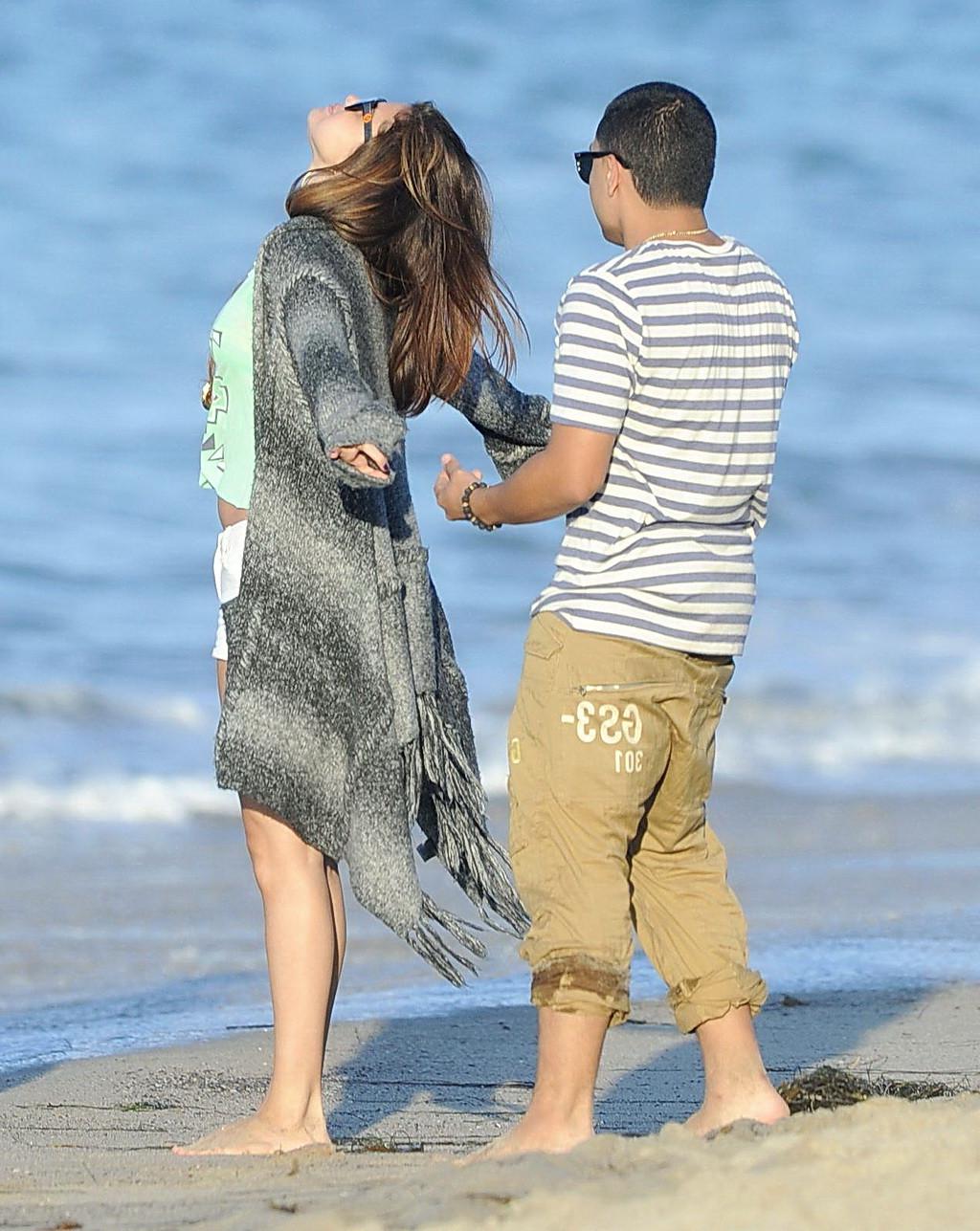 10P Gorgeous Selena Gomez showing her sexy belly wearing seethru to bikini top  tiny