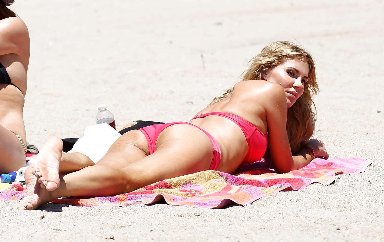 16P Brandi Glanville showing her panties upskirt in car and in see thru dress papara