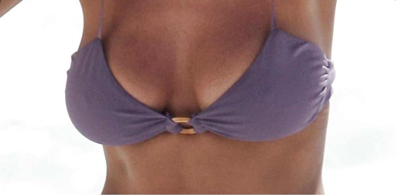 16P Lisa Snowdon flashing her white panties upskirt in car and sexy in bikini