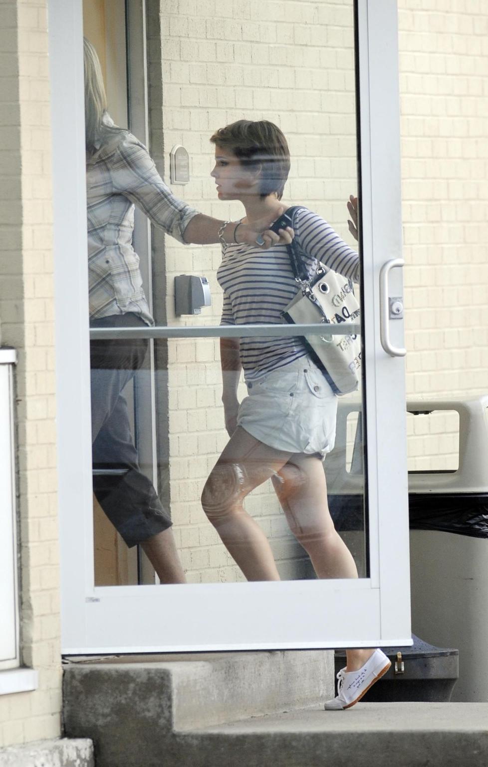 16P Emma Watson upskirt while leaving a car in New York City