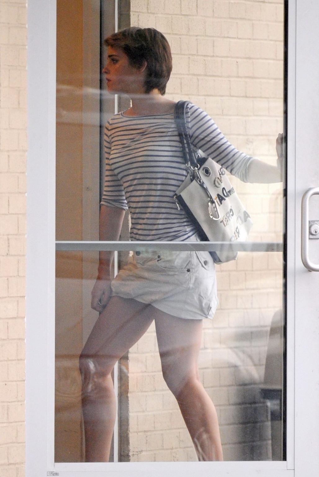 16P Emma Watson upskirt while leaving a car in New York City