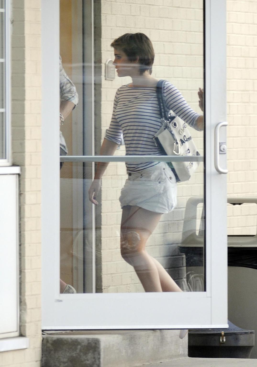 16P Emma Watson upskirt while leaving a car in New York City