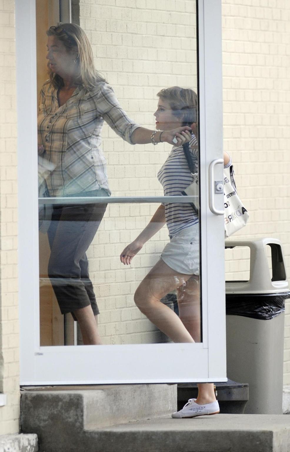 16P Emma Watson upskirt while leaving a car in New York City