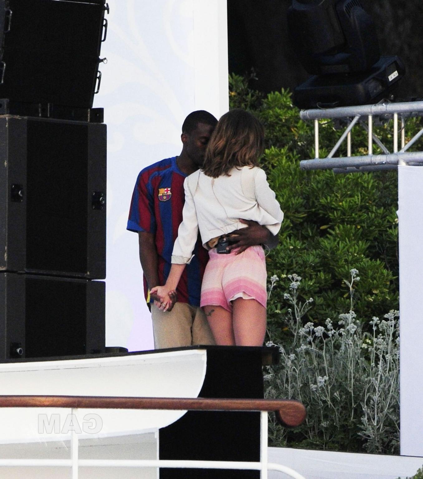 16P Cheryl Tweedy showing off her ass in shorts at the soundcheck at Hotel De Cap in