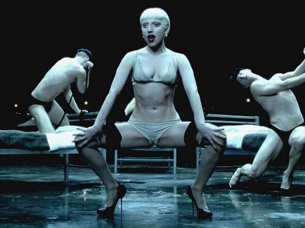 10P Lady Gaga nipple slip and upskirt in car paparazzi shoots and exposing her tits 