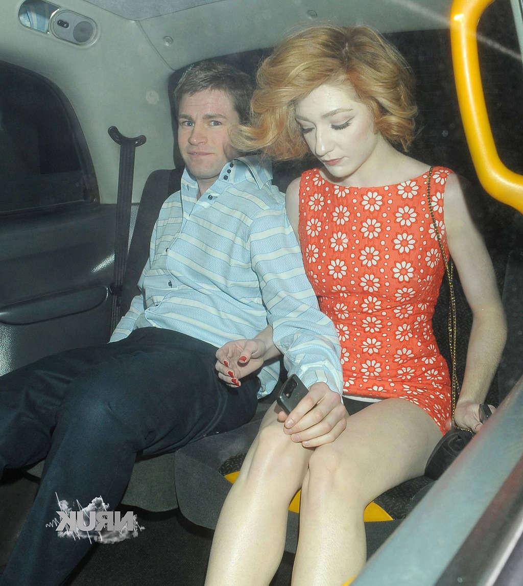 16P Nicola Roberts caught in major upskirt situation in car