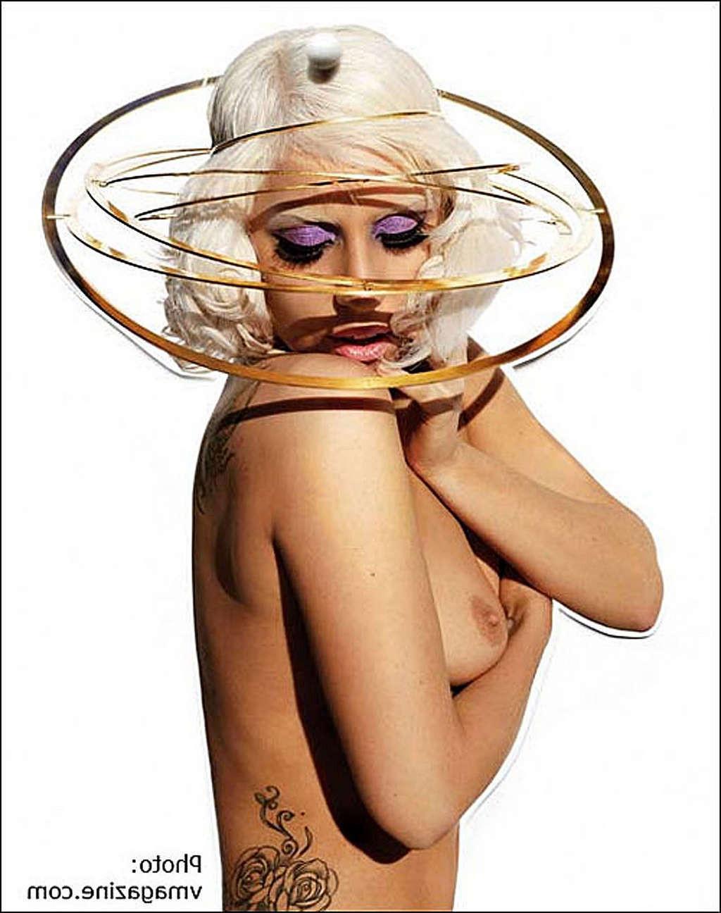 10P Lady Gaga looking very hot in some sexy photoshoot and upskirt in car and toples