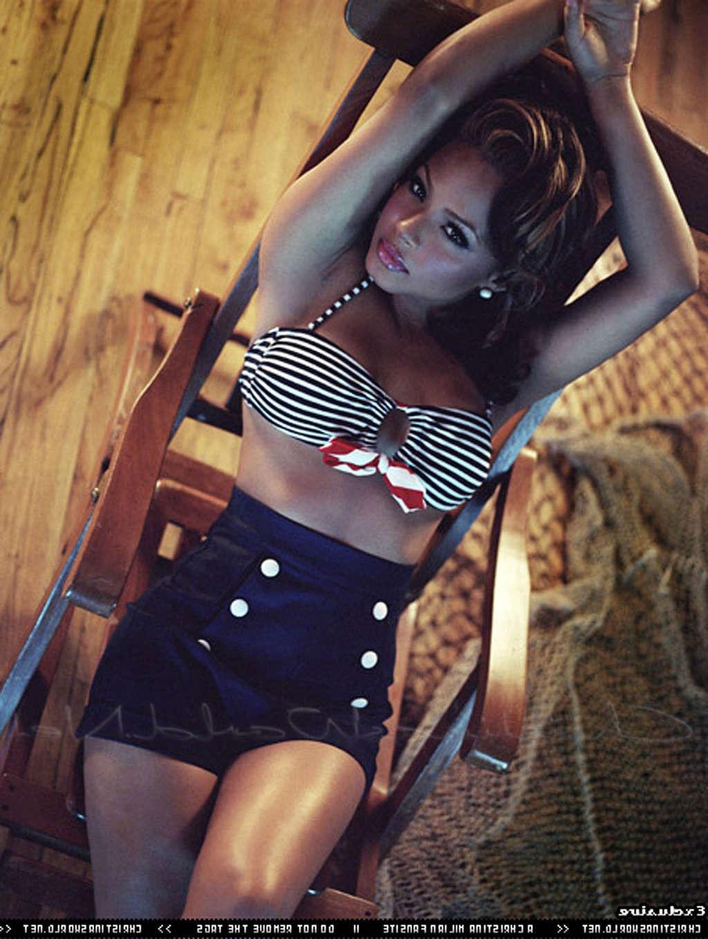 16P Christina Milian exposing her pussy upskirt in car paparazzi pictures