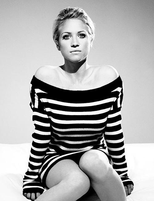 10P Brittany Snow exposing her panties upskirt in car paparazzi pictures and posing 