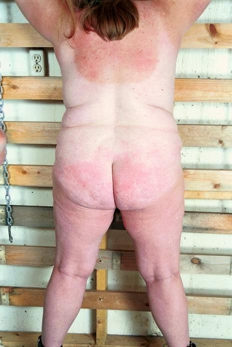 16P Tortured floppy fat tits and belly