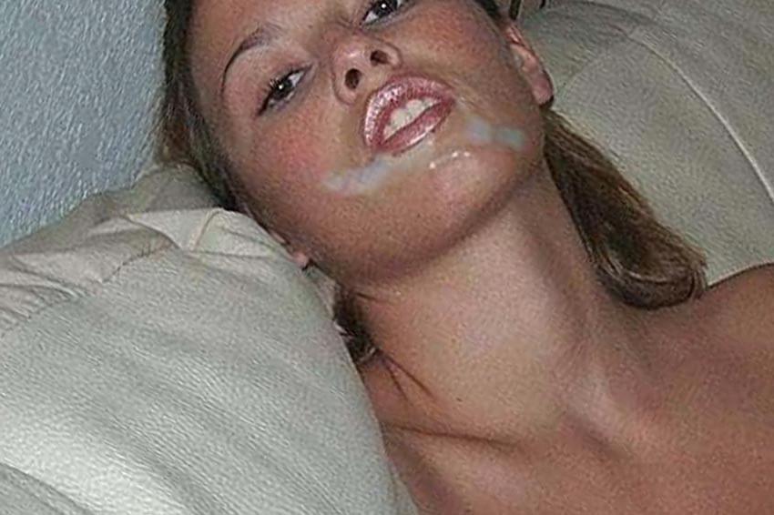 15P Real amateur girlfriends taking facials