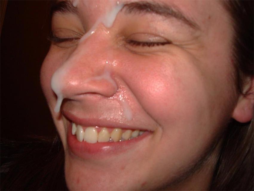 15P Real amateur girls blasted with cum