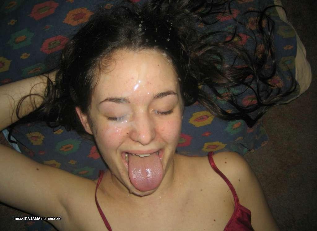 15P Assortment of amateur teen GF cumshots and facials