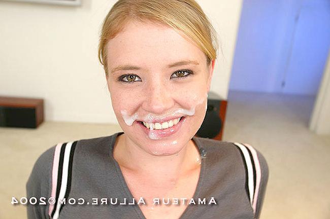 15P Shy juliana smokes cock and gets her face creamed