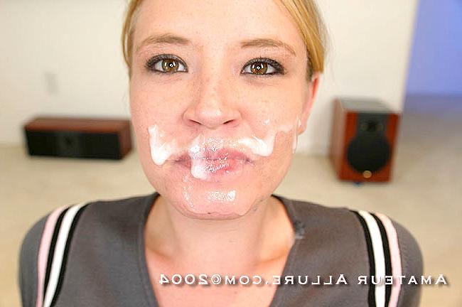 15P Shy juliana smokes cock and gets her face creamed