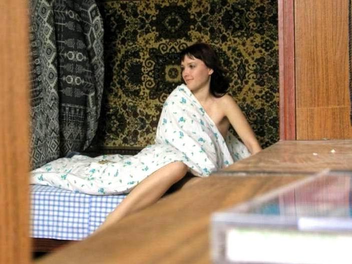 16P Voyeur Dorm teen caught on spy cam with her panties down