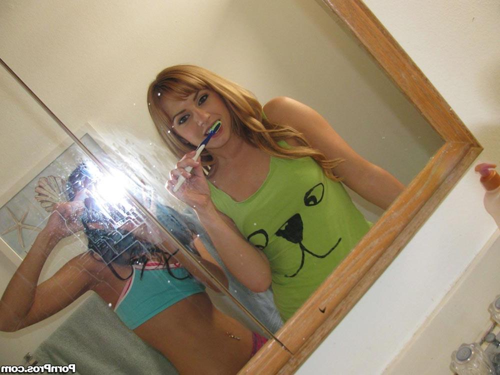 16P Teen best friends sharing a hard cock