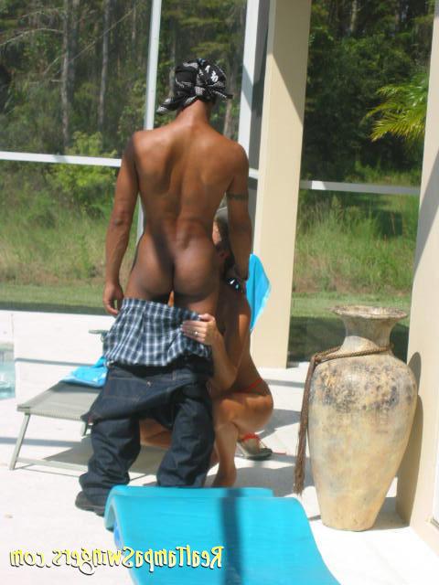 16P Hot MILF Tracy fucks the black pool boy