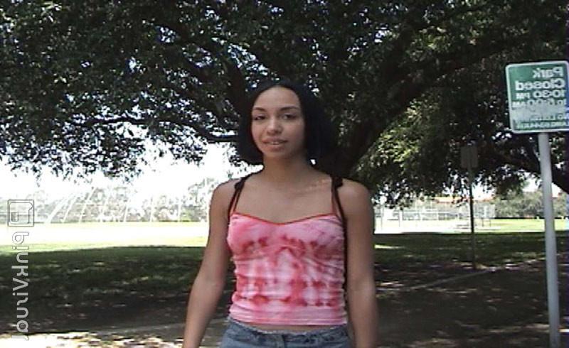 16P Ebony teen with small boobs fucking