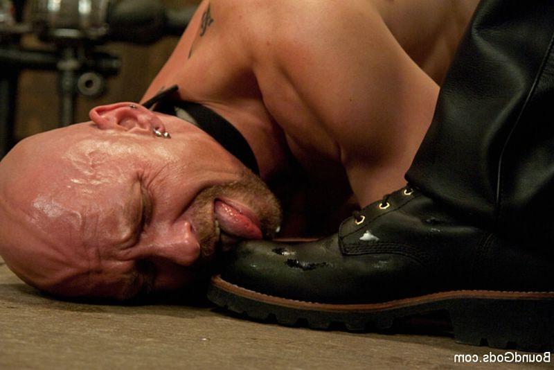 15P Live bondage shoot as house doms work over house slaves