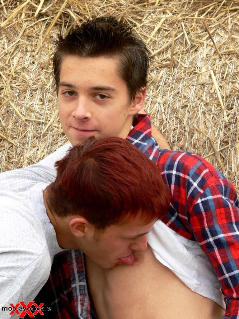 12P Gay Twink Duo in the farm dorm