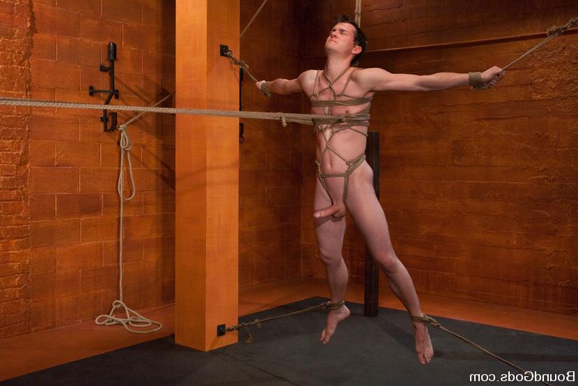 15P Studly Scott Alexander fucks CJ in bondage and cums all over his face