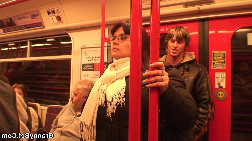 16P She is a fat mature bitch and she is horny for cock, which is what the young man