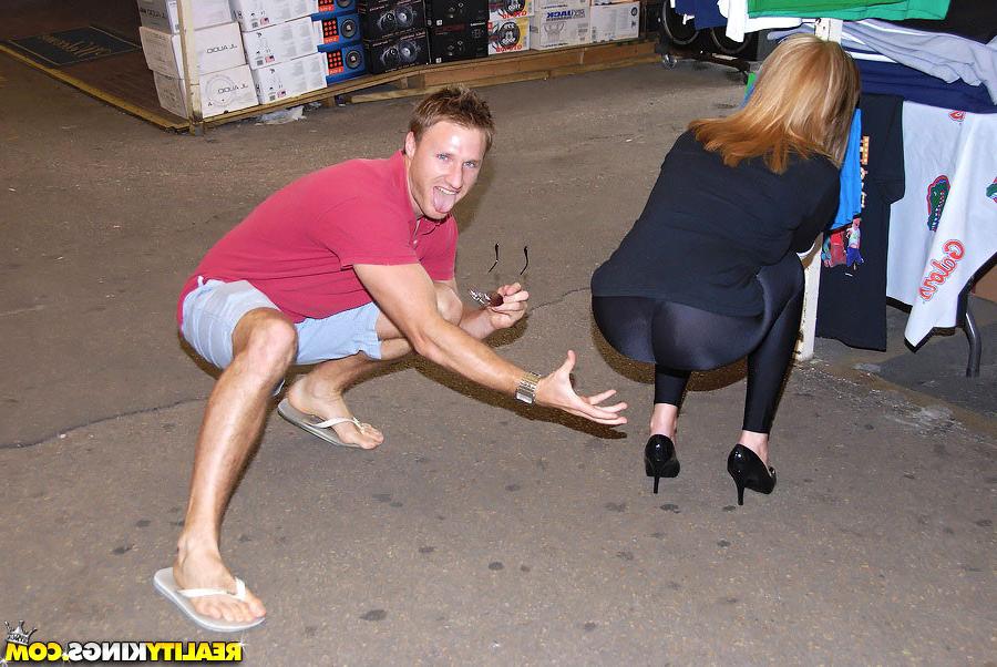 16P Amazing hot ass tight pants milf picked up at the swap shop hot power fucking cu