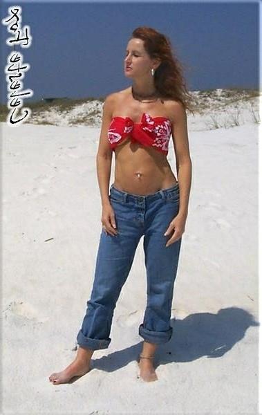 15P Mature Babe Celeste Fox On The Beach