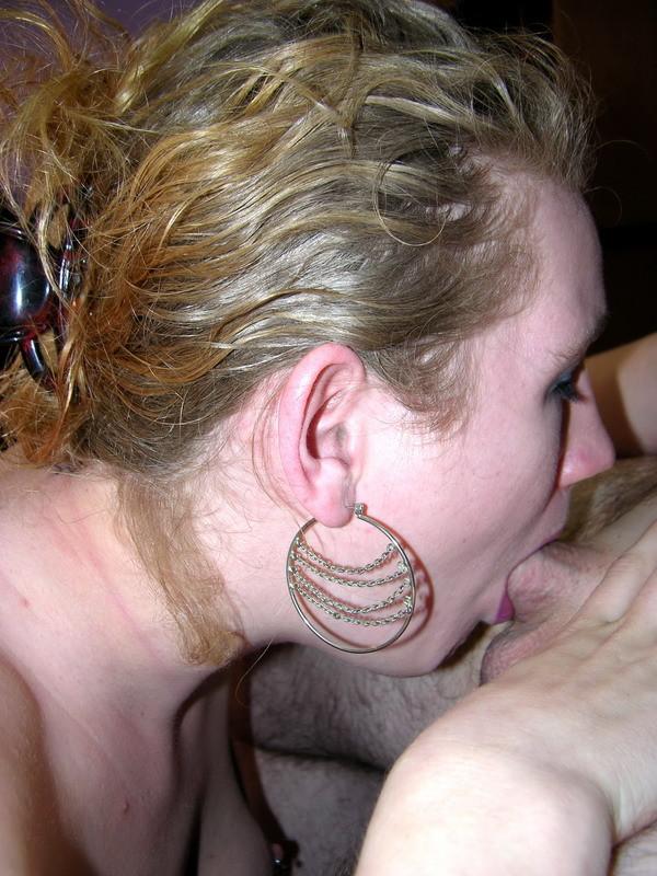15P Housewife Chastity on her knees and sucking dick