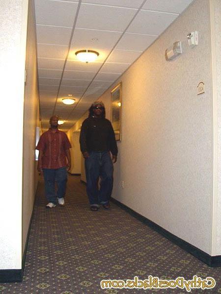 17P Maid fully serviced by two wellhung hotel guests