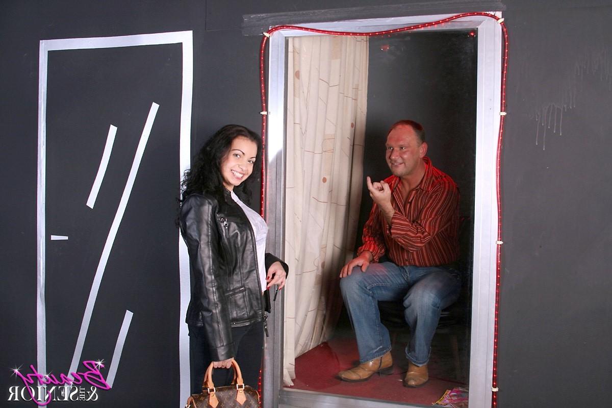 14P Cute brunette teenie pays a visit to a male hooker