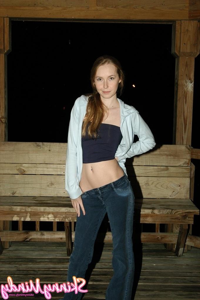 16P Skinny teen girl striptease