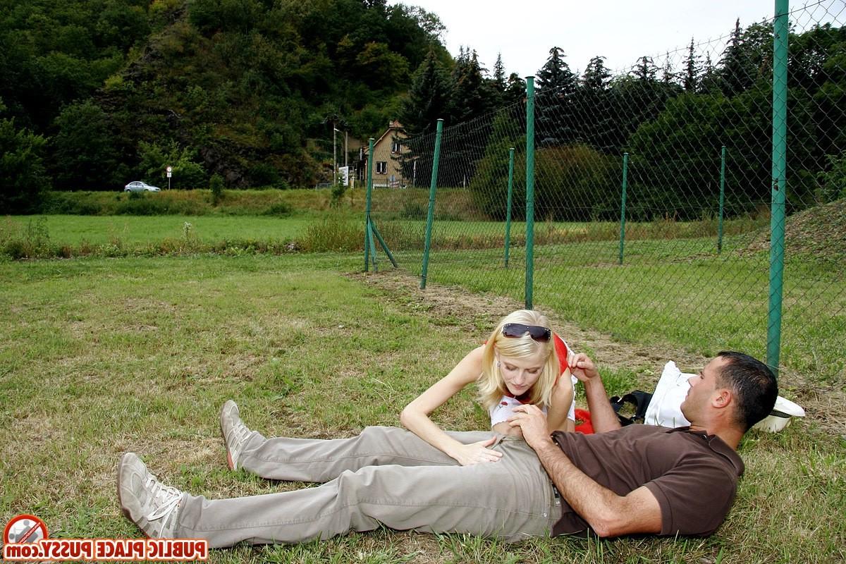 14P Young blonde girl getting fucked in several public places