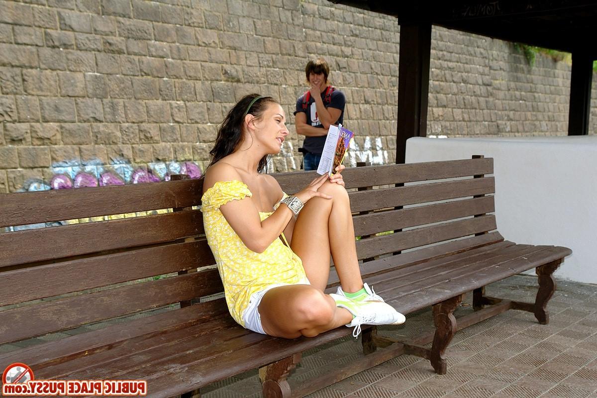 14P Stoned horny couple is getting very naughty at the station
