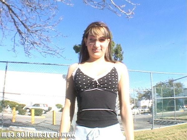 12P Brunette slut slurps down cum after getting her camel toe violated with a hard c