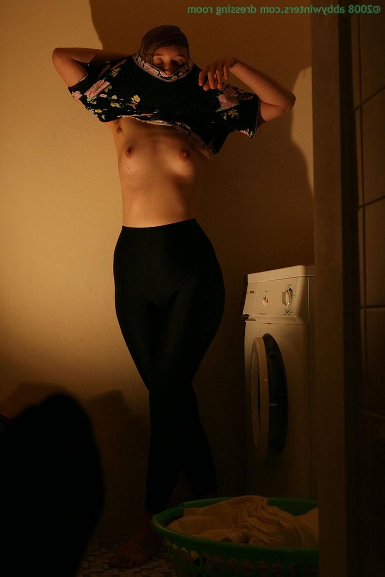 16P Spying on her pulling panties up over her fine ass