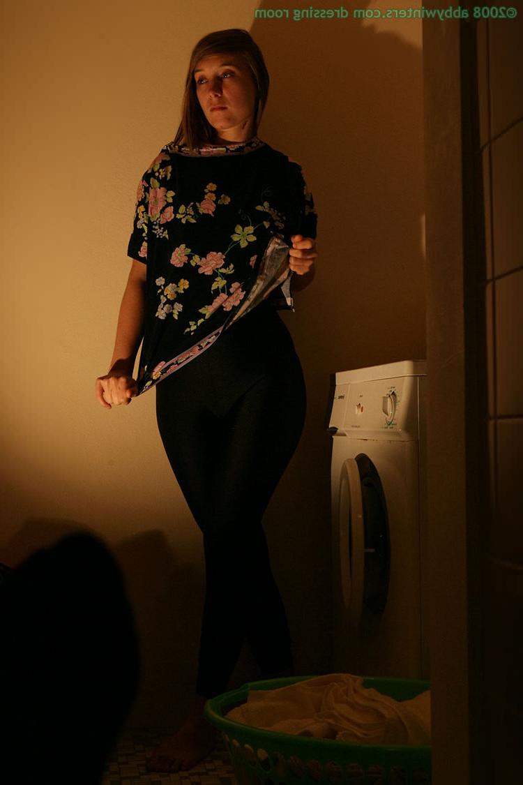 16P Spying on her pulling panties up over her fine ass