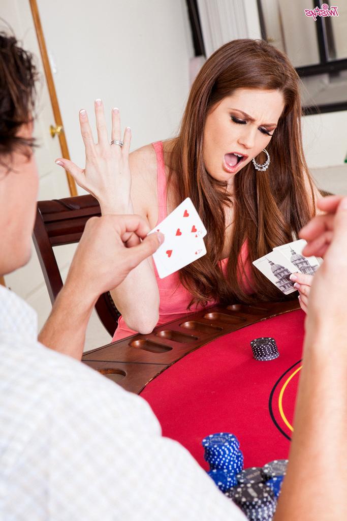 15P Allison Moore fucking her opponent after a game of strip poker