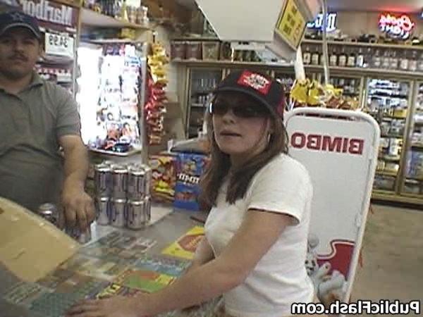 16P Flashing Layla Shocks Shopkeepers in Local Shop