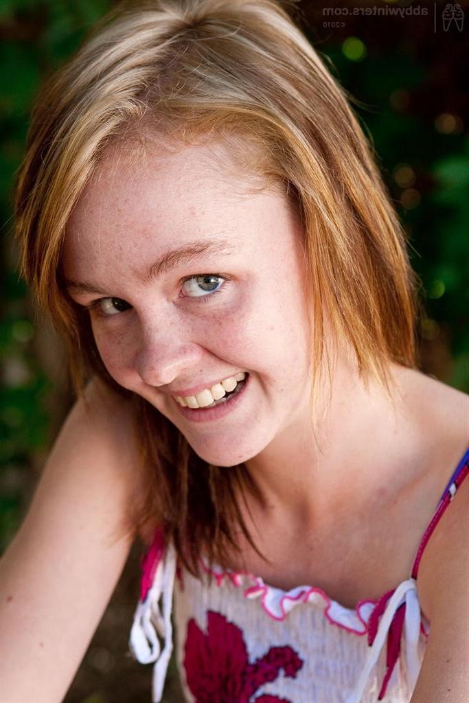 16P Australian amateur redhead teen stripping off in the outdoors
