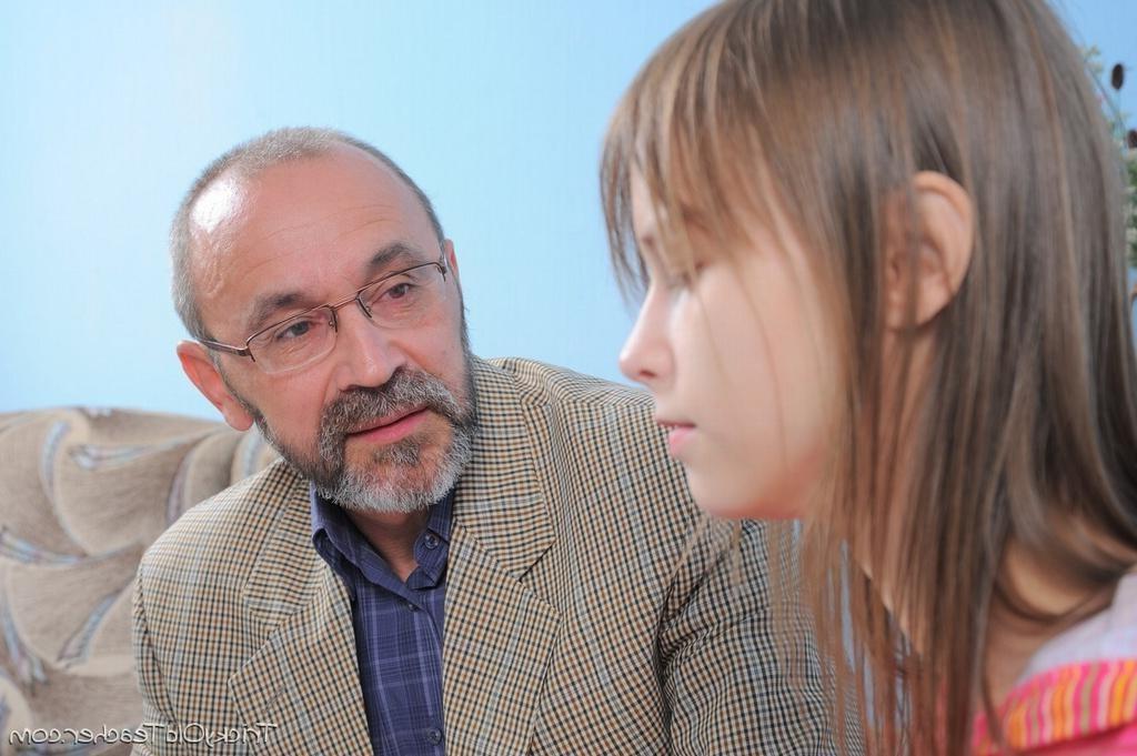 16P Shy teen cutie gets tricked into sucking her tutor's horny cock
