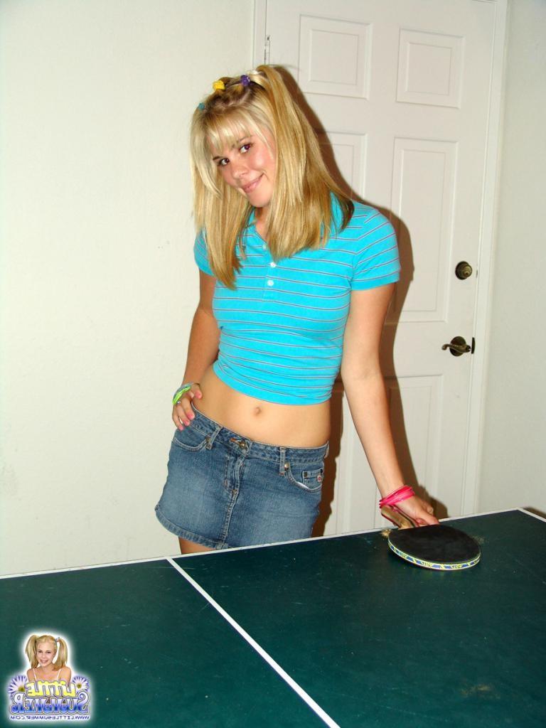 16P Teen girlfriends are playing a game of sexy pool