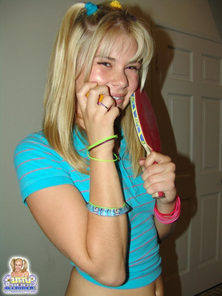 16P Teen girlfriends are playing a game of sexy pool