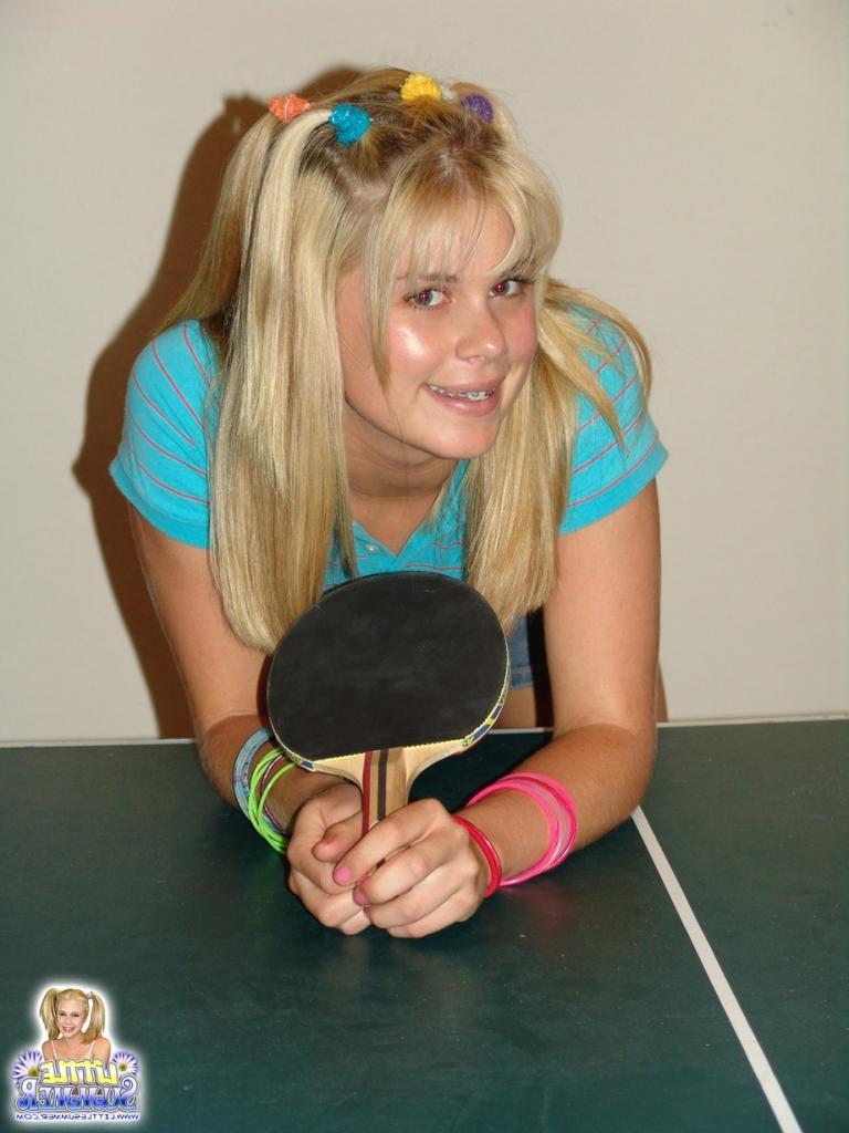 16P Teen girlfriends are playing a game of sexy pool