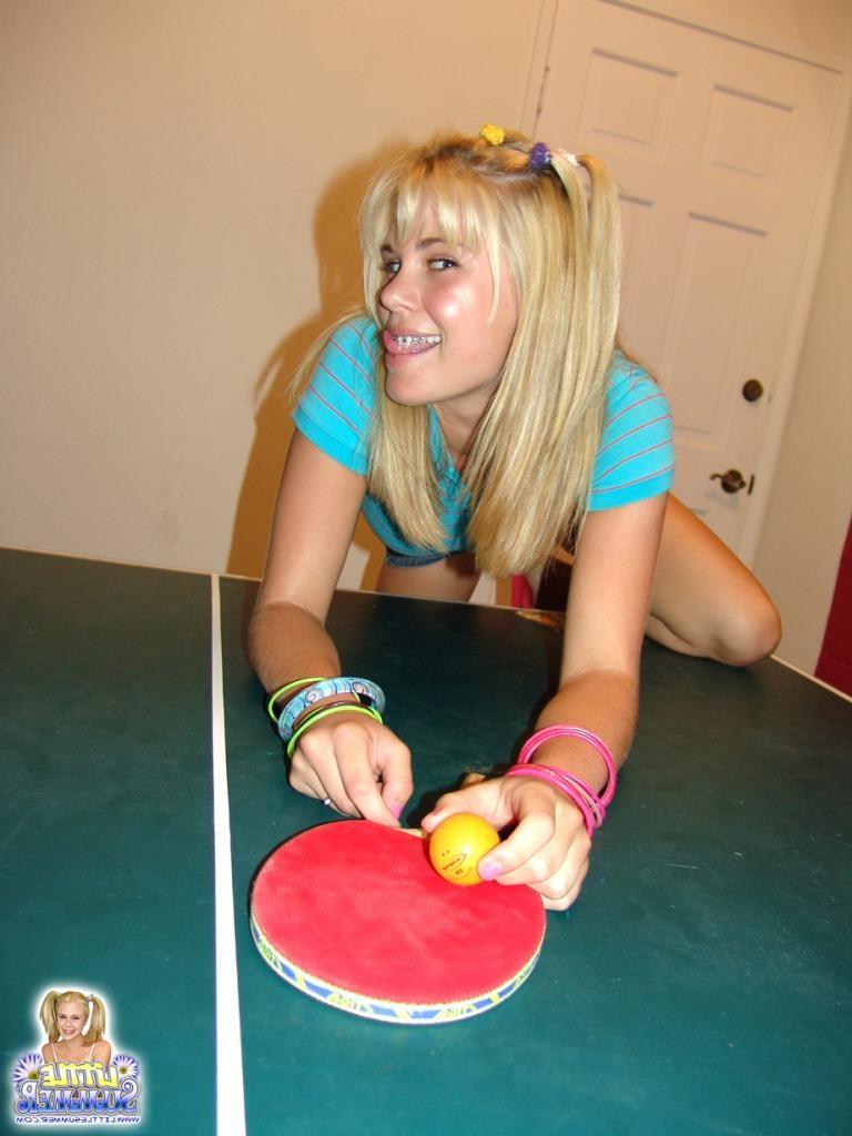 16P Teen girlfriends are playing a game of sexy pool
