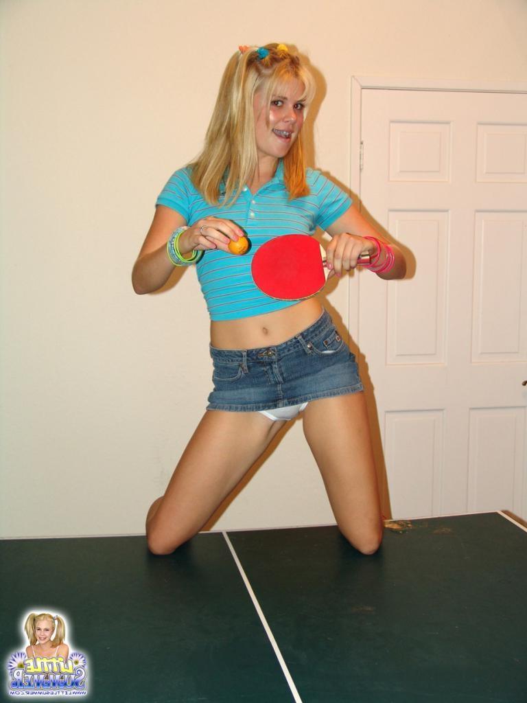 16P Teen girlfriends are playing a game of sexy pool